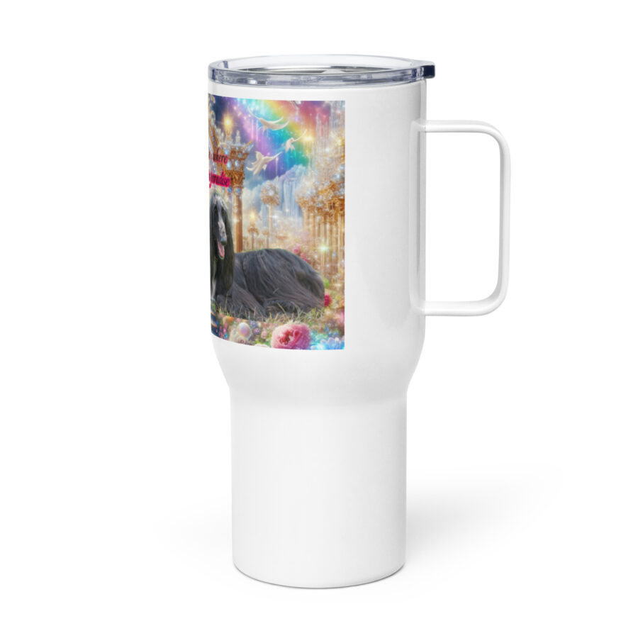 Afghan Hounds in heaven " Afghan Elegance- where grace meets gems in Paradise" 25.oz  Tribute Tumbler - Image 3