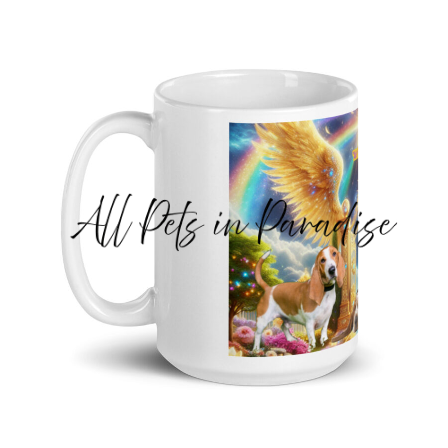Hound Dogs Tribute White glossy mug - Image 3