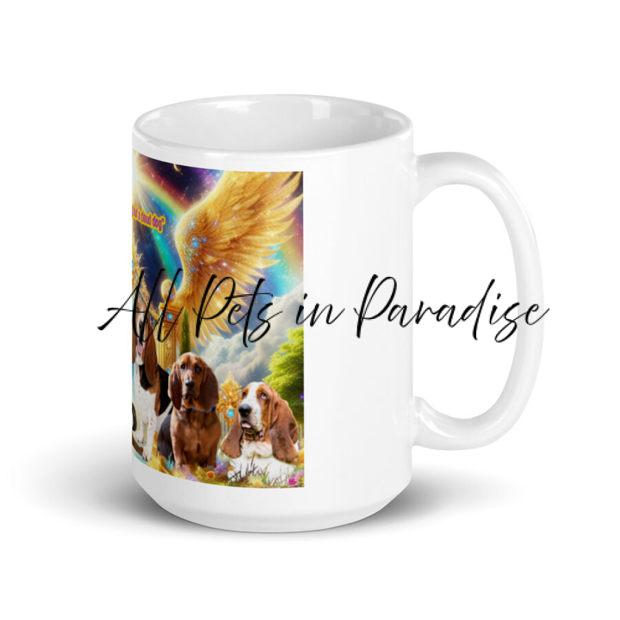 Hound Dogs Tribute White glossy mug - Image 2