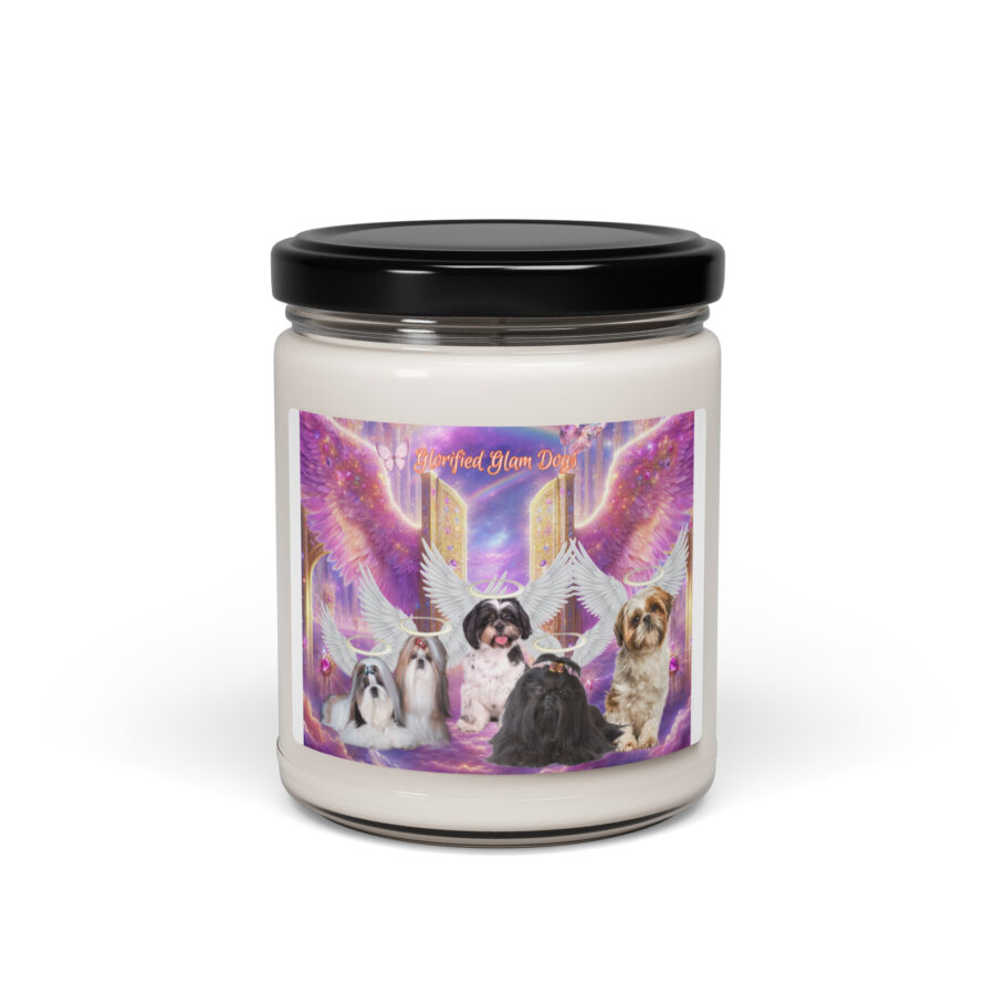 Shih Tzus  in Heaven " Glorified Glam, Dogs" 9.oz Scented soy candle - Image 4