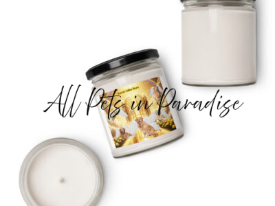Golden  Retrievers in Heaven- " Heavens Golden Hearts" 9.oz  Scented soy candle