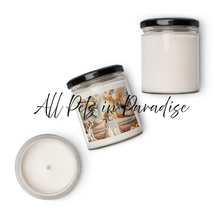 Beagles in Heaven  9.oz Scented soy candle
