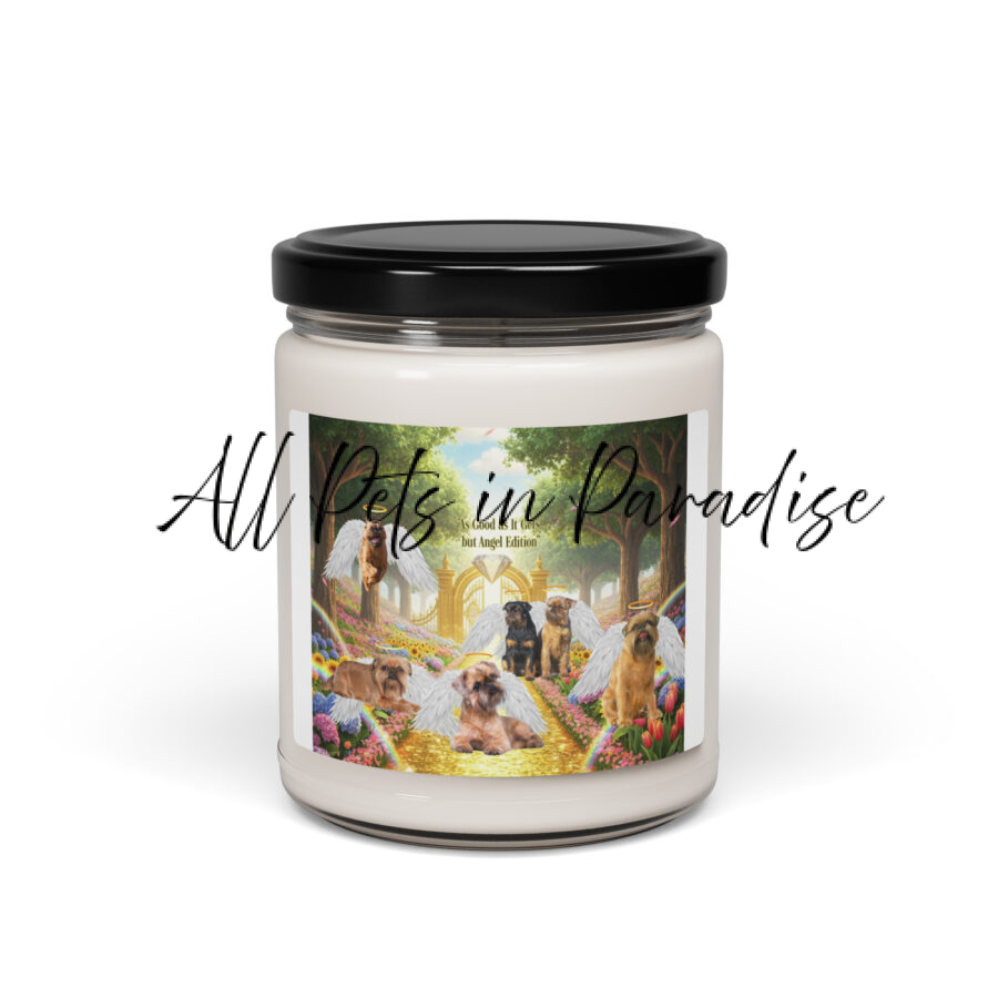 Brussels Griffon in Heaven- " As Good As it Gets, but Angel Edition" 9.oz   Scented soy candle - Image 2