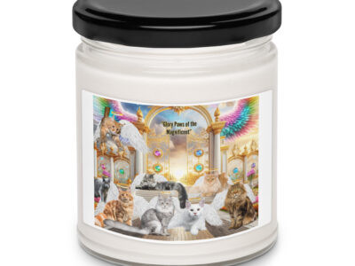Maine Coons In Heaven   - ""Glory Paws of the Magnificent" 9.oz  Scented soy candle