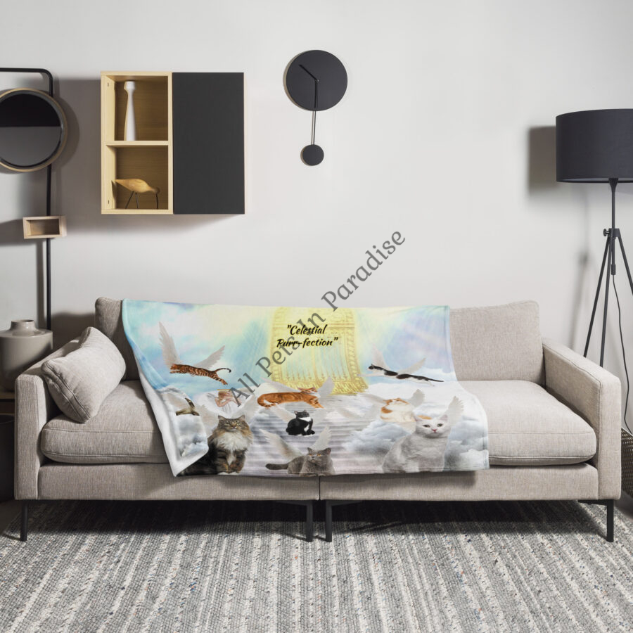 Celestial Purr-fection ( cat loss) Throw Blanket