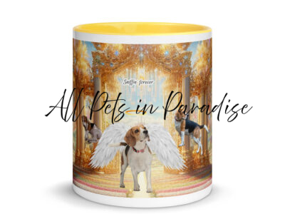 Beagles in Heaven " Sniffing Forever" 15.oz  Mug with Color Inside