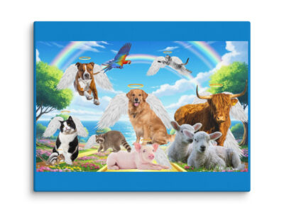 All Pets in Paradise  11x14 Canvas