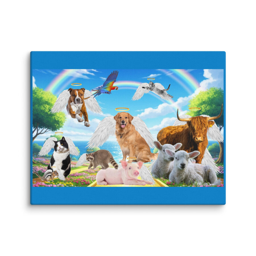 All Pets in Paradise  11x14 Canvas