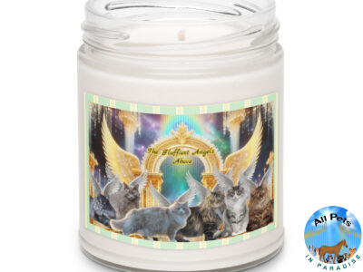 Norwegian Forester Cats in Heaven- " The Fluffiest Angels Above" Scented soy candle