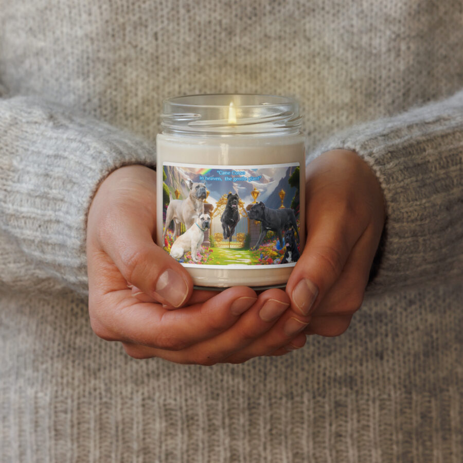 Cane Corso- " Cane Corso in heaven, the gentle giant'  9.ozScented soy candle