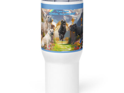 Cane Corso in Heaven " Cane Corso in heaven, the gentle giant" 25.oz  Travel mug with a handle
