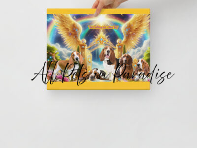 Hound Dogs in Heaven " Ain't Nothing but a Cloud Dog'' 11x14 Canvas