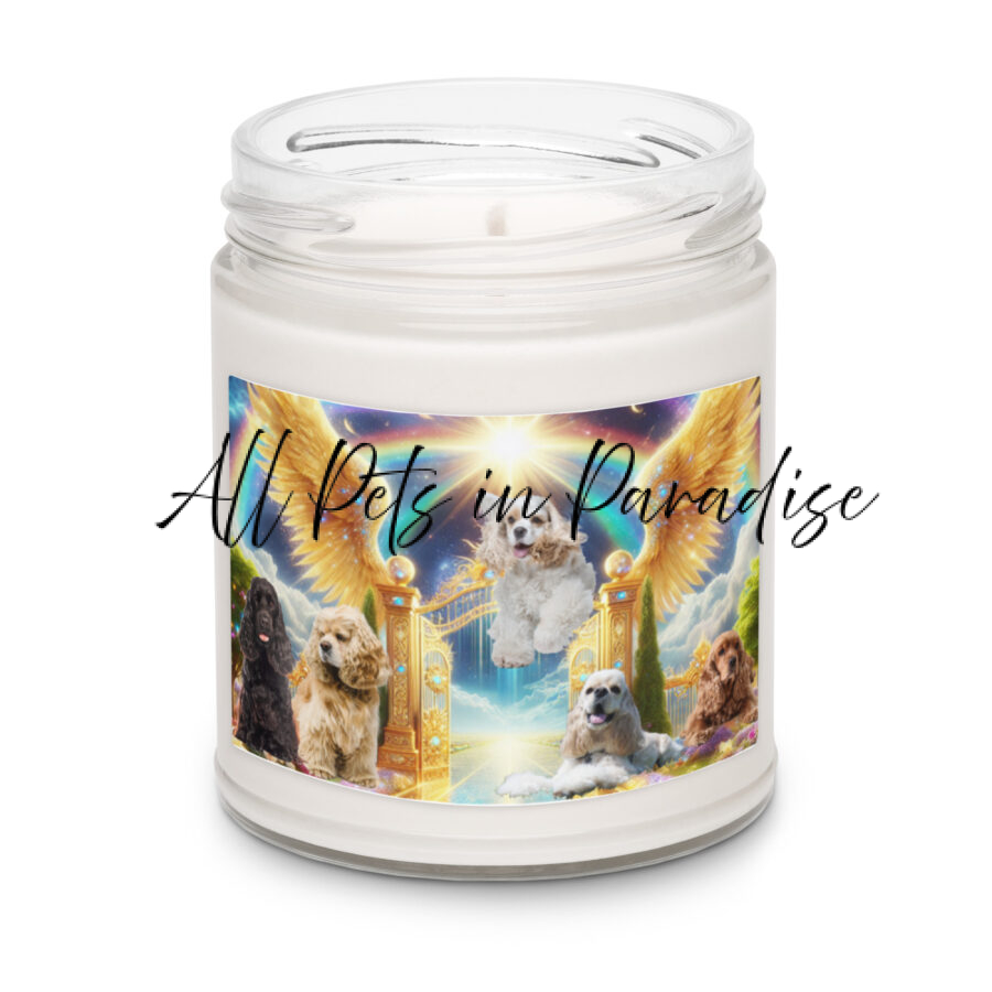 Cocker Spaniels in Heaven -9.ozScented soy candle