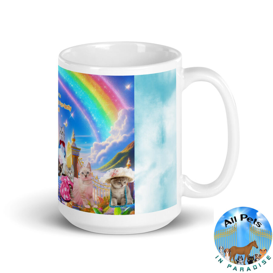 All Cat Nip Paradise9 Humor) White glossy mug - Image 2