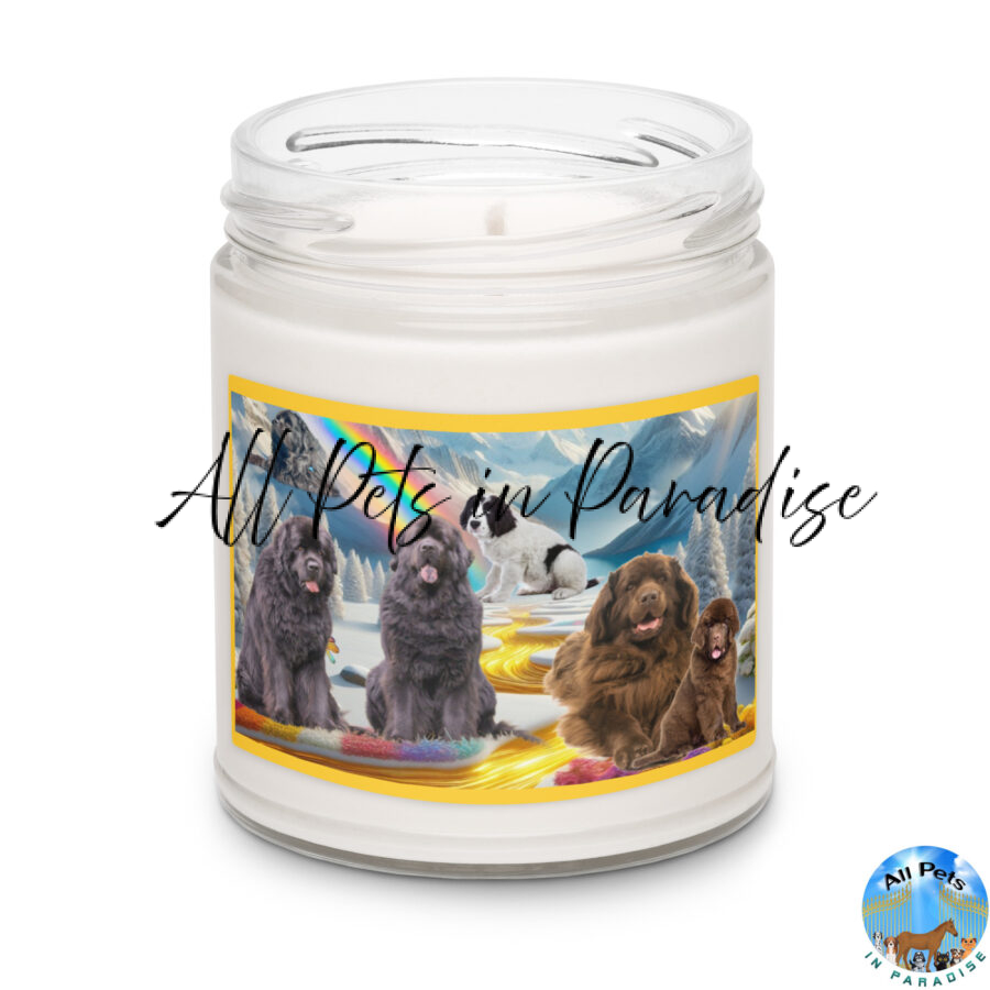The Newfoundland Dogs in Heaven- 9.oz  Scented soy candle