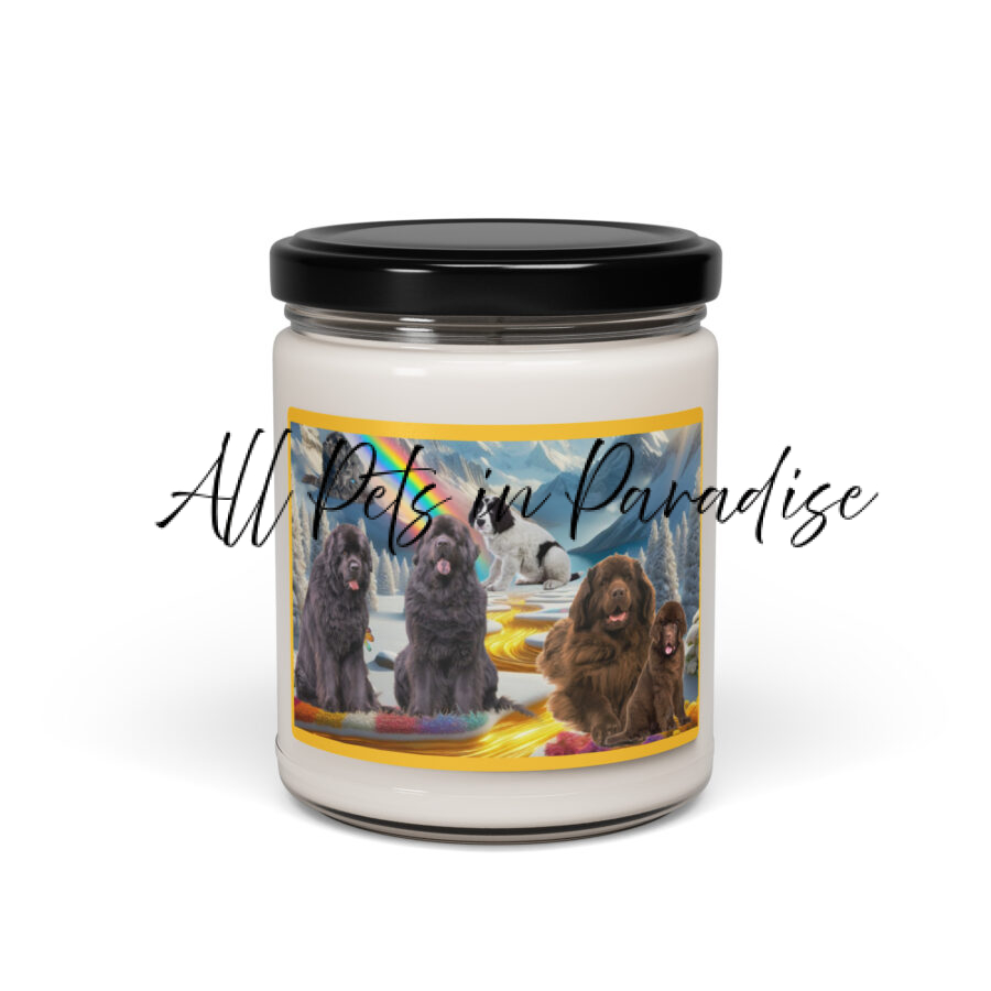 The Newfoundland Dogs in Heaven- 9.oz  Scented soy candle - Image 2