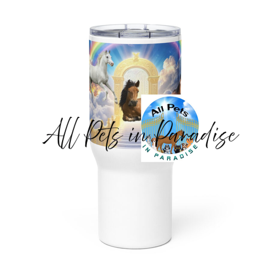 " Horses in Heaven" Travel mug with a handle