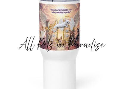 Travel mug with a handle