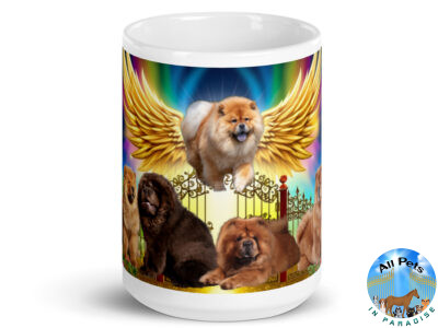 Chow Chow Dogs in Heaven " 15.oz White glossy mug